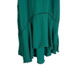 Free People NWT Heat Wave Embroidered Tunic Dress Womens S Green Textured Beachy Photo 2