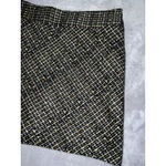 Women's Black Beige Plaid Tweed Mini Skirt Size 6 Photo 1