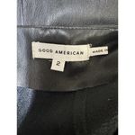 Good American  Vacay Lace-up Faux Leather Sheath Dress Black Women’s Size 2 Photo 7