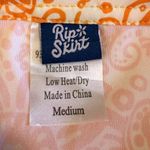 Rip Skirt Orange Floral Print ALine Mini Skirt Women's Size Medium Beach Hawaii Photo 4