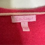 Lilly Pulitzer  100% Cashmere Hoodie Sweater Pink Women’s Small Photo 5