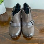 OTBT  Dark Brown Leather El Reno Low Ankle Biker Heeled Bootie Women Size 6.5 Photo 2