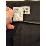 Style & Co. Collection Size 12 White Floral Embroidered Waist Design Black Pants Photo 6