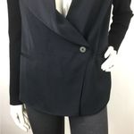 Vince  Draped Blazer with Ribbed Knit Sleeves Size 0 Photo 15
