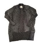 Rachel Roy Women's Black Long Open Front Cardigan Sweater S Photo 2