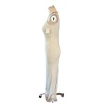 Mac Duggal  Beaded Sleeveless High Neck Column Gown in White 2 New Womens Photo 7