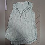 BeachLunchLounge Lot Of 3 Women's Sleeveless Blouses Small Blue/Green Photo 5