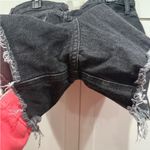 We The Free  People Makai High Waisted Cut Off Denim Shorts Rocky Beach Black Photo 7