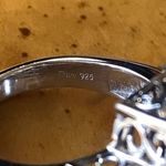 Genuine Smoky Quartz Chrome Diopside Sterling Silver Ring Size 7 Green Photo 7