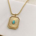 VICI SITTING PRETTY PENDANT NECKLACE (TURQUOISE) Photo 0