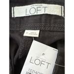 Loft Ann Taylor Women's 8 Black Zipper Cropped Capri Pants Cotton Pockets Photo 2