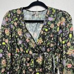 ASOS  Puff Sleeve Babydoll Boho Floral Cottagecore Gardencore Womens Top Size 4 Photo 2