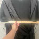 Dress Forum  Woman Size Large Black Flutter Sleeve Mini Wrap Dress Casual elegant Photo 6