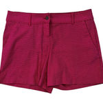 Isaac Mizrahi New York Shorts Magenta Polka Dot Pockets Career Casual Size 10 Photo 0