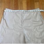 Halogen  Suede & Faux Lauther Shorts Size XL Photo 1
