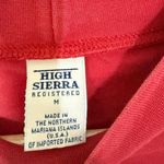American Vintage Vintage High Sierra Long Sleeve Shirt Women's Medium Red Mock Neck -Made in USA Photo 2