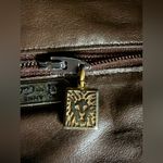 Anne Klein Vintage  for Calderon Brown Leather Hobo Shoulder Bag 90s Retro Chic Photo 12