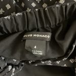 Club Monaco  Adeline Silk Strapless Mini Dress Black White Print Size 4 Photo 4