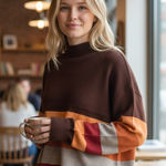 BeachLunchLounge NWT  Portia Sweater Color block  Striped XL Photo 0