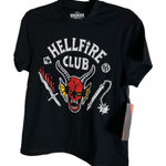 Netflix Stranger Things Season 4 Hellfire Club Black T-Shirt size medium Photo 0