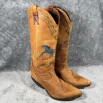 Zodiac Women's 6  USA Genuie Leather Western Cowboy Pointed Toe Boots Horse Photo 1