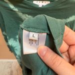 Proenza Schouler  White Label Tie Dye T-Shirt in Emerald/ Mint Bleach Diamond Photo 9