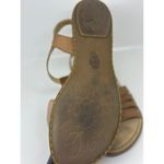 Born BOC Mattie Slingback Flat Leather Sandal Women's 10 Boho Summer Style Brown Photo 3