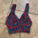 ✨handmade Crotchet Crop Top Red Photo 1