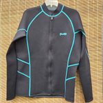 NEW GoldFin Wetsuit 2mm Jacket Long Sleeve Neoprene Tops 4 XL Blue Size 4X Photo 0
