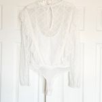 Free People Intimately  Goldie Lace Bodysuit Ivory White Lined Women's Sz  Small Photo 7