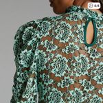Anthropologie Sheer Lace Mock
Neck Top Photo 1