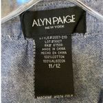 Alyn Paige New York Womens Dress Collar Button Front Sleeveless Blue Size 11/12 Photo 3