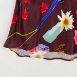 Gorman X Hattie Molloy Still Life Satin Slip Skirt Midi Floral Print Pull Photo 3