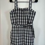 Hollister  Black/White/Blue Plaid Belted Dress Photo 0