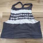 Aerie  Grey White Tie Dye Crossback Tank Top Women’s Medium Photo 0