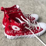 Converse High Hightops Not A Chuck Red Sneakers Shoes Women’s 11.5 New Photo 0