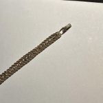 Women’s Gold Tone Rope Chain Clear Rhinestone Tennis Bracelet 7 1/8 Inch Photo 5