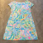 Lilly Pulitzer  Marlowe Dress Multi Sea Salt & Sun Pima Cotton Size Medium Photo 7