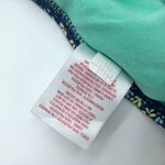 Xhilaration  Bikini Top Triangle Floral String Ties Navy Blue XL Photo 3