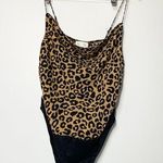 Francesca's Francesca’s Jun & Ivy Leopard Printed Bodysuit Women’s size XL, NWT Photo 0