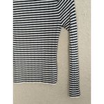 Abercrombie & Fitch Abercrombie Fitch Black White Striped Ribbed Small Y2K Preppy Minimalist Capsule Photo 2