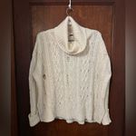 Free People Distressed Complex Cable Jumper XS Photo 1