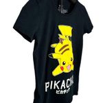 Pokémon Women's | Pokemon | Black Pikachu Short Sleeve T-Shirt Tee Top - XS Photo 1