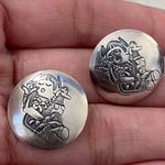 Unsigned Southwestern Style Post Earrings Photo 4