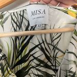 Anthropologie  MISA Los Angeles Maxine Maxi Dress sz Extra Small green white Photo 3