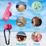 3pcs Beach Bag Hook With Carabiner #249 White Photo 3