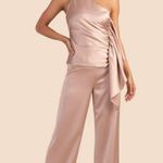 Trina Turk 💕💕 Long Weekend Pant ~ Silverlake Satin Moonstone 14 NWT Photo 4