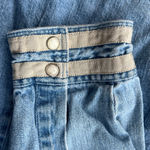 Wrangler Vtg 90s  Blue Denim Long sleeve Pearl Button Shirt Size Lg♟️ Photo 3