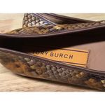 Tory Burch Ballets Flats Women's 9 M Brown Leather Snake Skin Slip-On Round Toe Photo 6