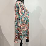 Chico's Bombay Medallion Shirt Tail Top 3/4 Sleeve Multi Pattern Size 2 NWT Photo 1